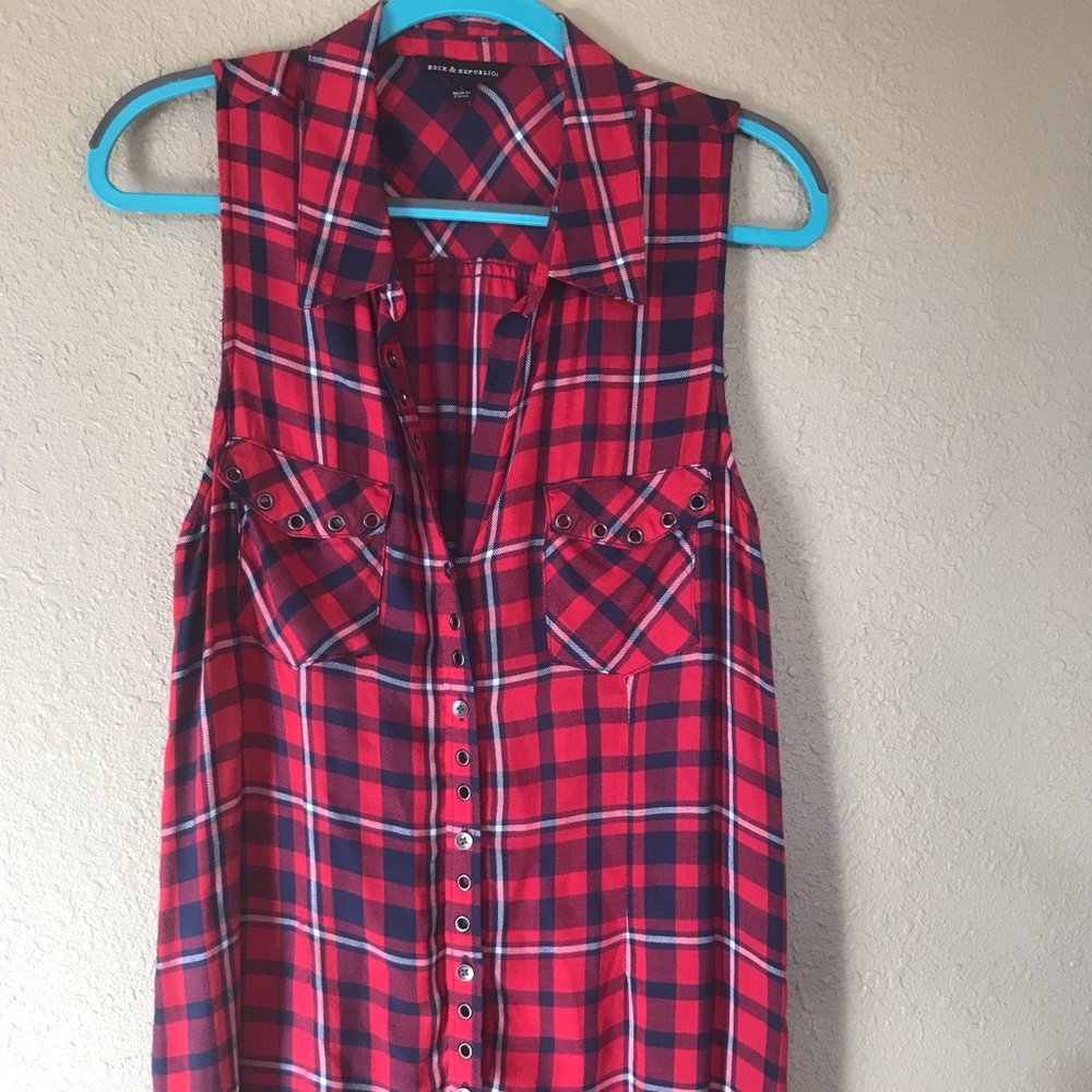 Button up tank